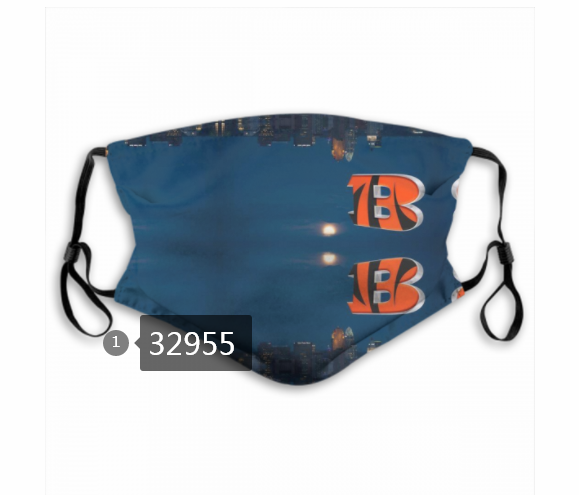 New 2021 NFL Cincinnati Bengals 151 Dust mask with filter